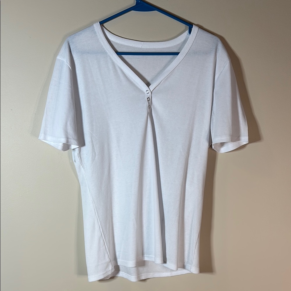 The White V-Neck Shirt